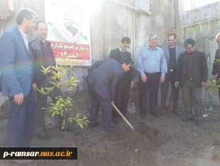 کاشت درخت در محوطه آموزشکده با حضور ریاست ، کارکنان ، اساتید و دانشجویان به مناسبت روز درختکاری 3