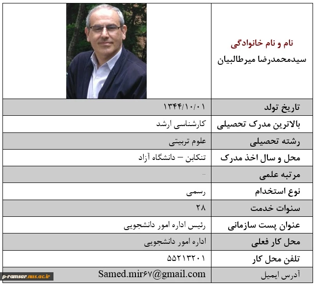 اداره امور دانشجویی، فرهنگی و تربیت بدنی