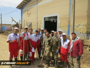 اعزام دانشجو به منطقه سیل زده پل دختر خوزستان 3