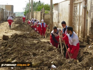 اعزام دانشجو به منطقه سیل زده پل دختر خوزستان 4