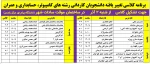 برنامه کلاسی تغییر یافته از شنبه 2 آذر  برای دانشجویان کاردانی رشته های کامپیوتر، حسابداری و عمران 2