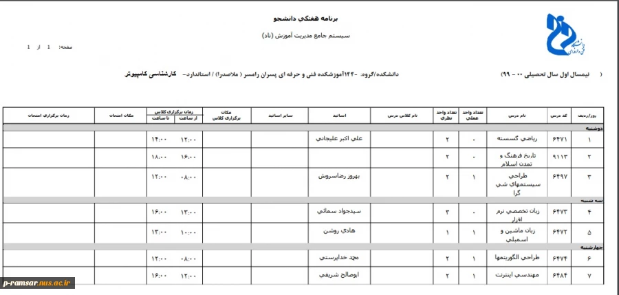 برنامه کامپیوتر 991