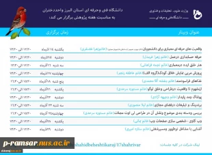 برنامه های هفته پژوهش و فناوری 1400 13